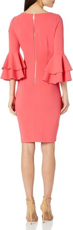 Calvin Klein Women's Tiered Bell Sleeve Dress - Image 6